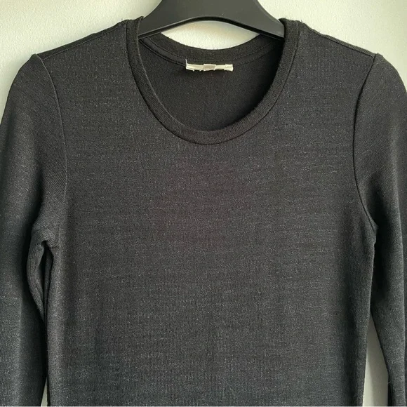 ARITZIA WILFRED FREE Elegant Black Long Sleeve Maxi Dress - Picture 2 of 8